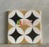 Gạch bông 20x20 hoạ tiết đồng tiền vàng đen cổ 