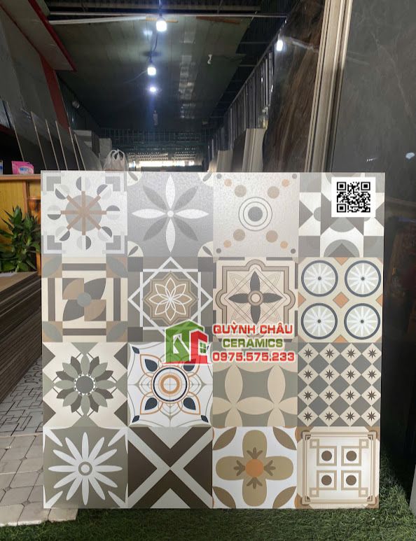 Gạch bông 60x60 mix hoa văn đẹp Gạch bông 60x60 mix hoa văn đẹp