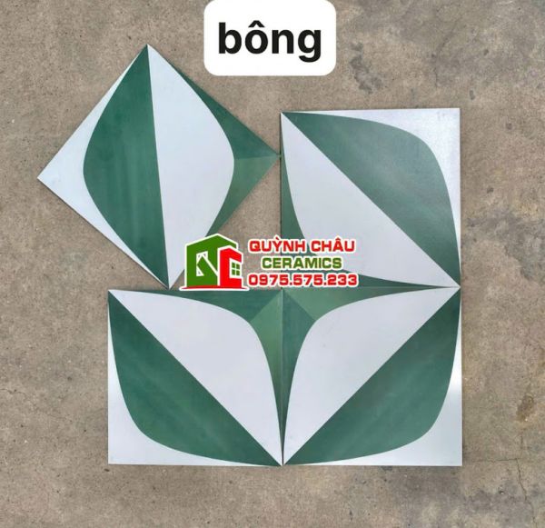 Gạch bông hoạ tiết xanh phối trắng 30x30 trung quốc Gạch bông hoạ tiết xanh phối trắng 30x30 trung quốc