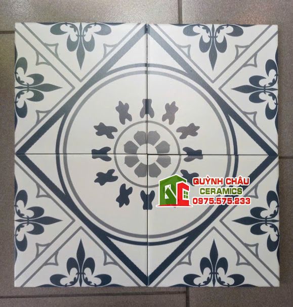 Gạch bông hoa văn 20x20 nhập khẩu cao cấp