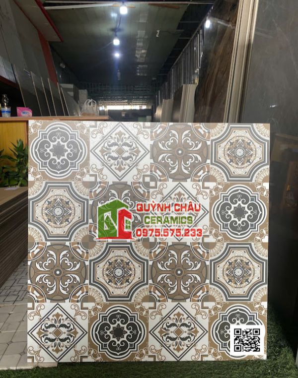 Gạch bông hoa văn 60x60 vitage trang trí Gạch bông hoa văn 60x60 vitage trang trí