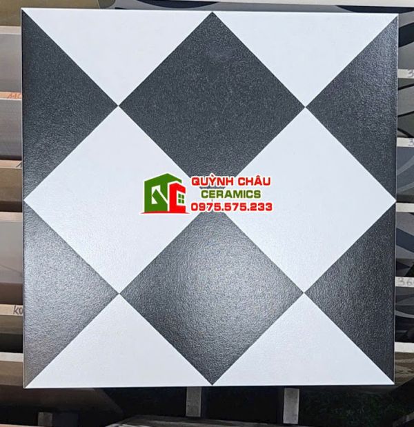 Gạch bông hoa văn caro đen trắng 30x30 lát nền Gạch bông hoa văn caro đen trắng 30x30 lát nền