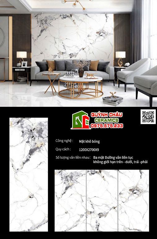 Gạch bóng kiếng 120x270 đá nung kết Gạch bóng kiếng 120x270 đá nung kết