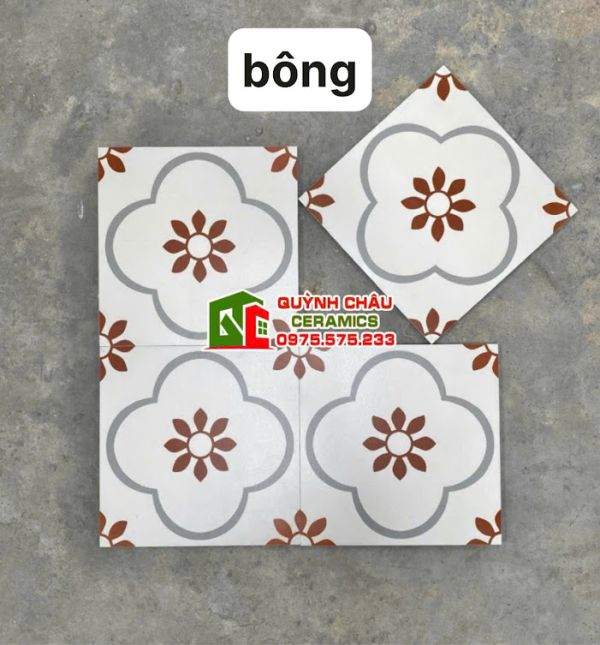 Gạch bông lát nền 30x30 hoa văn vẻ đẹp cổ điển Gạch bông lát nền 30x30 hoa văn vẻ đẹp cổ điển