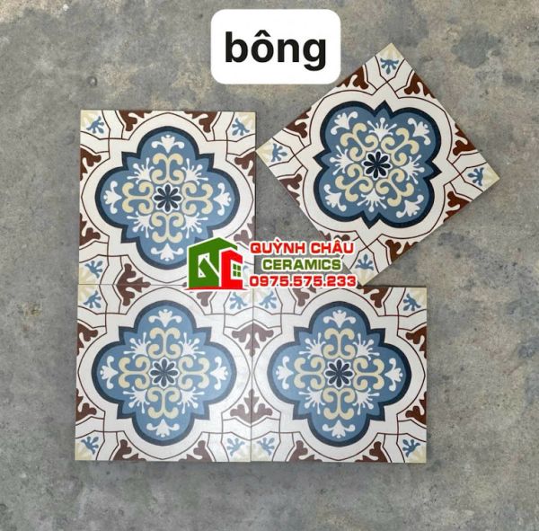 Gạch bông màu giả cổ hoa văn 30x30 lát nền Gạch bông màu giả cổ hoa văn 30x30 lát nền
