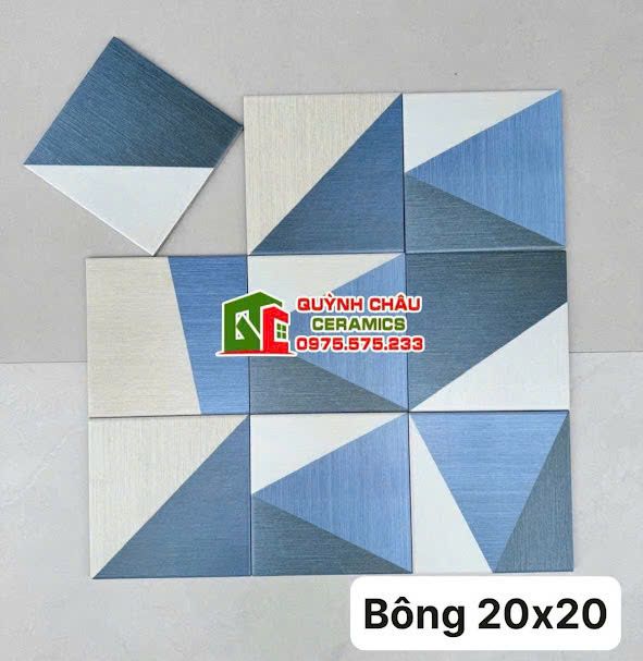 Gạch bông màu hỗn hợp sang trọng 20x20 cao cấp Gạch bông màu hỗn hợp sang trọng 20x20 cao cấp