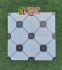 Gạch bông men 30x30 cổ điển hoa mai trắng đen