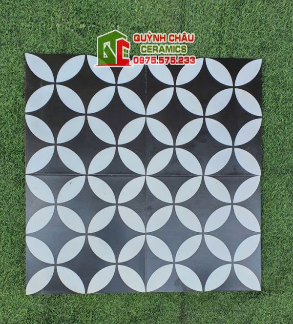 Gạch bông men 30x30 đồng tiền cổ điển Gạch bông men 30x30 đồng tiền cổ điển