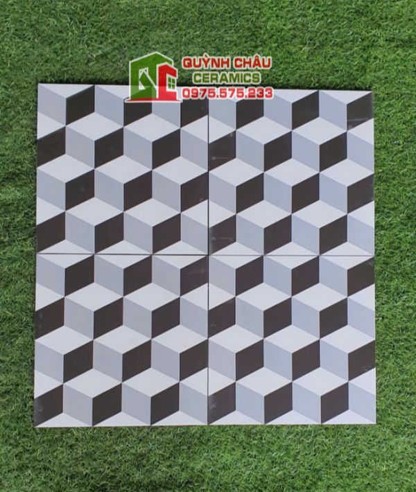 Gạch bông men 30x30 hình khối Gạch bông men 30x30 hình khối