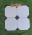 Gạch bông men 30x30 trắng đen hình bát giác