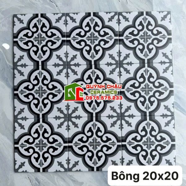 Gạch bông xương đá bề mặt hoa văn 20x20 trung quốc Gạch bông xương đá bề mặt hoa văn 20x20 trung quốc