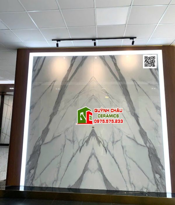 Gạch đá khổ lớn 160x320 vân đối xứng trắng xám Gạch đá khổ lớn 160x320 vân đối xứng trắng xám