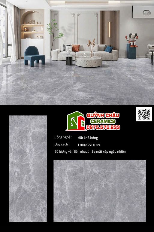 Gạch đá nung kết 120x270 trung quốc vân đá xám trắng Gạch đá nung kết 120x270 trung quốc vân đá xám trắng