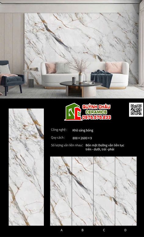 Gạch đá nung kết 80x260 vân đá vàng xám bóng kiếng Gạch đá nung kết 80x260 vân đá vàng xám bóng kiếng