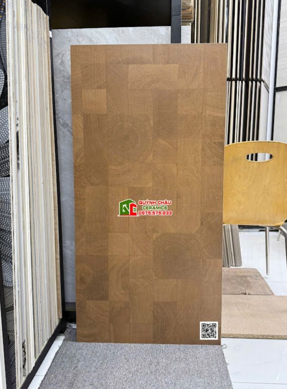 Gạch giả gỗ ghép 60x120 bề mặt mờ