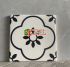 Gạch hoa mai nền trắng cánh đen 20x20 cm