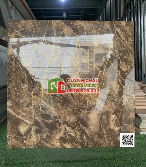 Gạch khắc kim 80x80 nâu vân đá sang trọng cao cấp Gạch khắc kim 80x80 nâu vân đá sang trọng cao cấp