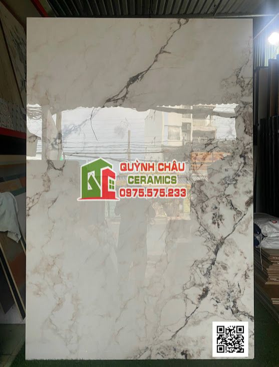 Gạch khổ lớn 120x180 nhập khẩu màu trắng vân đá họa tiết khói xám Statuario White Smoke bóng ốp lát biệt thự vila Gạch khổ lớn 120x180 nhập khẩu màu trắng vân đá họa tiết khói xám Statuario White Smoke bóng ốp lát biệt thự vila