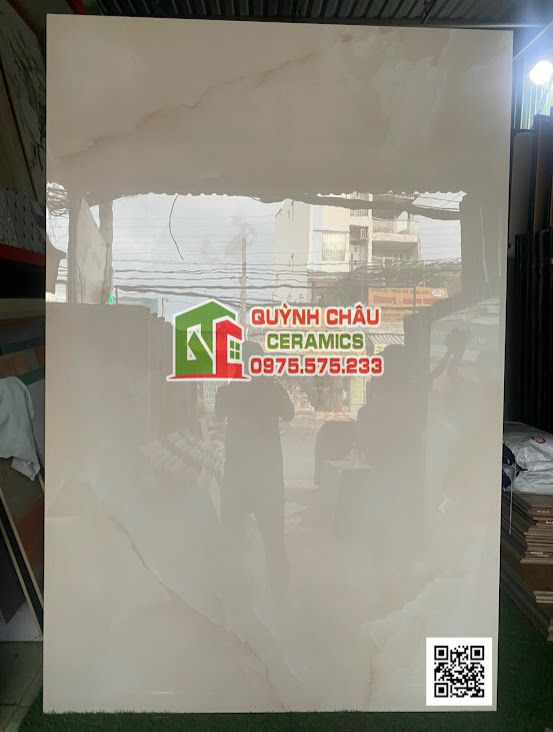 Gạch khổ lớn ấn độ 120x180 màu kem vân mây Light Cream Onyx siêu bóng ốp lát biệt thự đại sảnh penhouse Gạch khổ lớn ấn độ 120x180 màu kem vân mây Light Cream Onyx siêu bóng ốp lát biệt thự đại sảnh penhouse