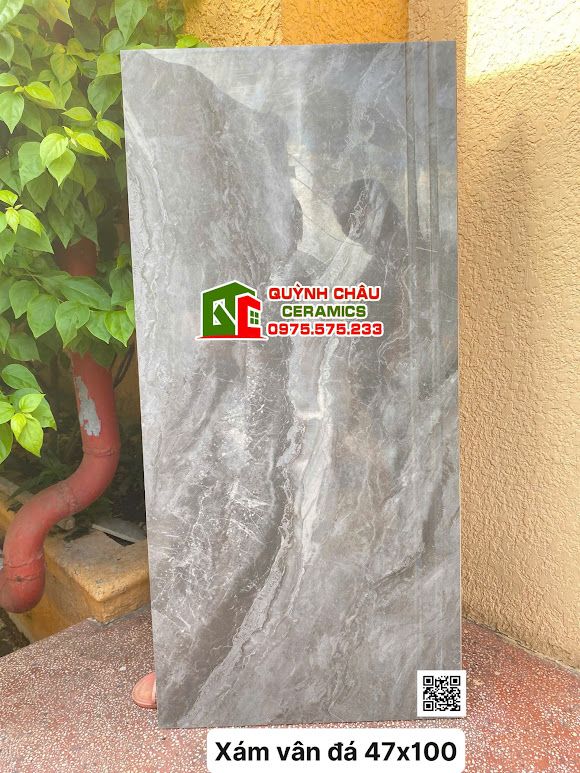 Gạch lát cầu thang xám vân đá 47x100 trung quốc Gạch lát cầu thang xám vân đá 47x100 trung quốc