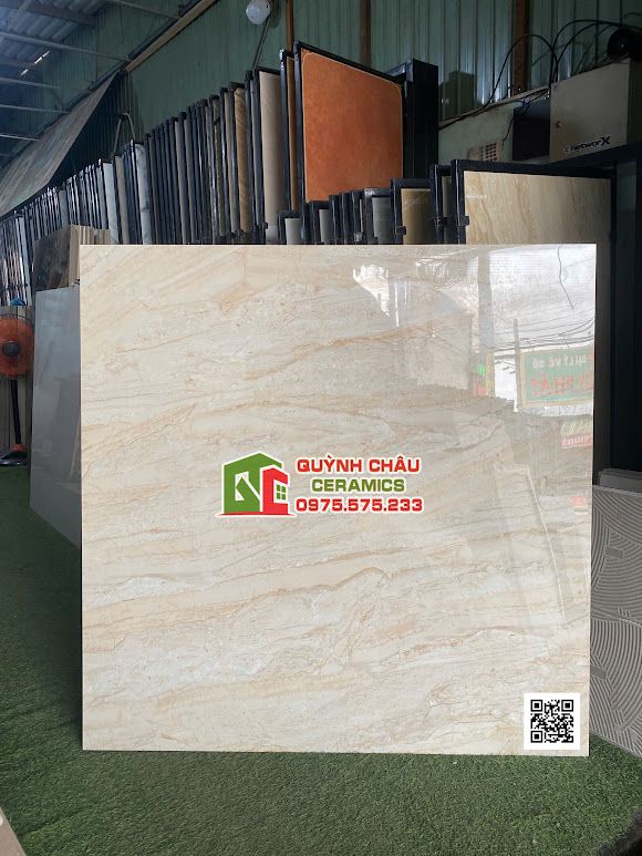 Gạch lát nền 120x120 bóng kem vàng Gạch lát nền 120x120 bóng kem vàng