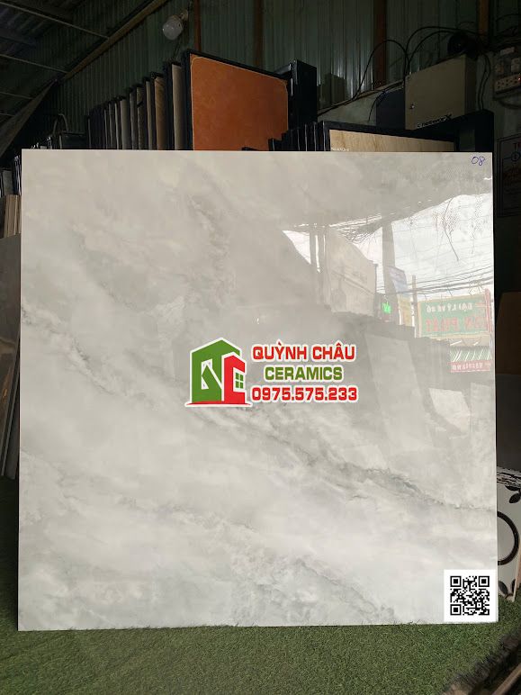 Gạch lát nền 120x120 full body màu xám vân bóng kiếng  Gạch lát nền 120x120 full body màu xám vân bóng kiếng