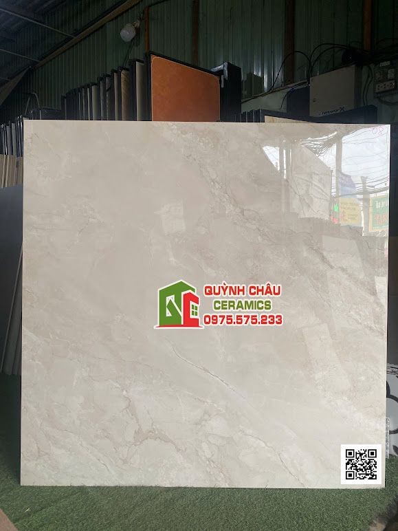 Gạch lát nền 120x120 màu kem vàng vân đá xéo Gạch lát nền 120x120 màu kem vàng vân đá xéo