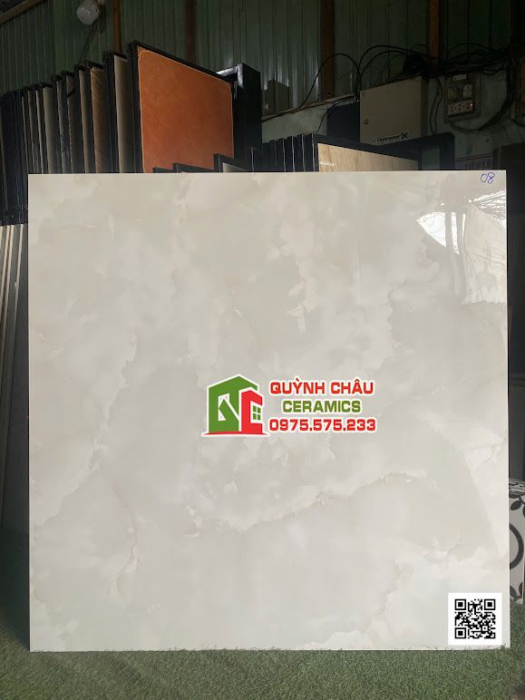 Gạch lát nền 120x120 màu trắng xám vân mây onyx  Gạch lát nền 120x120 màu trắng xám vân mây onyx