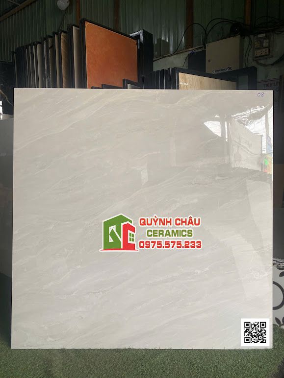 Gạch lát nền 120x120 màu xám trắng vân ngọc atlas pearl  Gạch lát nền 120x120 màu xám trắng vân ngọc atlas pearl