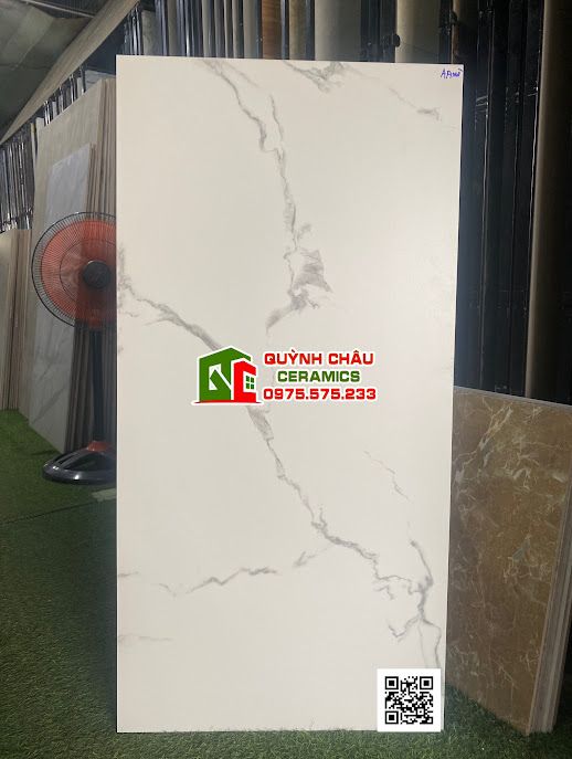  Gạch lát nền 60x120 bề mặt mờ trắng mây xám ấn độ cao cấp