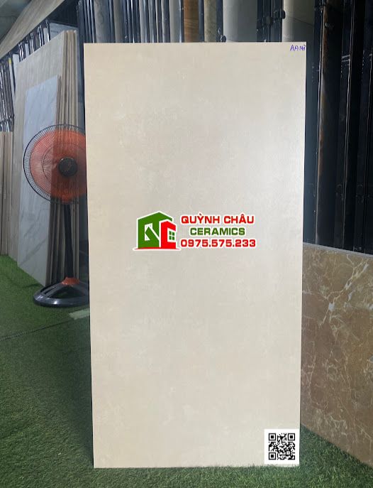  Gạch lát nền 60x120 gam mờ kem xám nhạt ấn độ