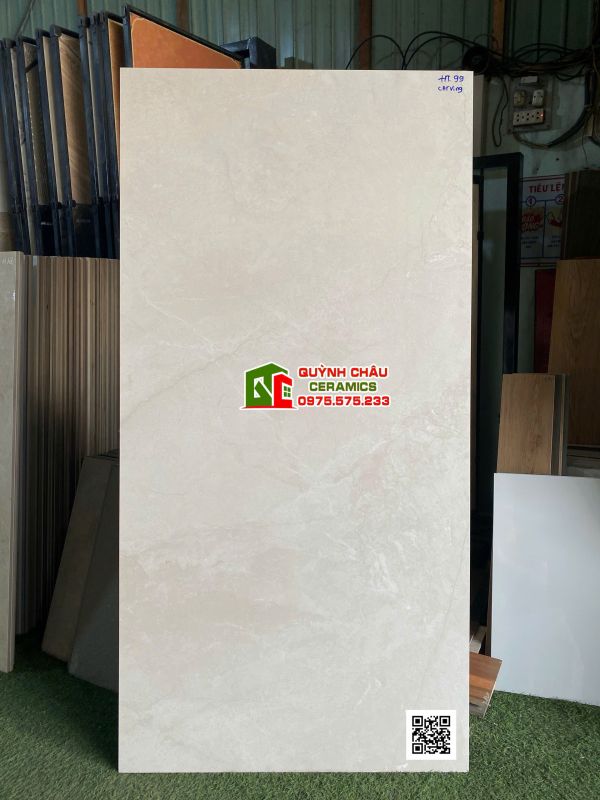 Gạch lát nền 80x160 mờ bề mặt Carving màu kem vân đá