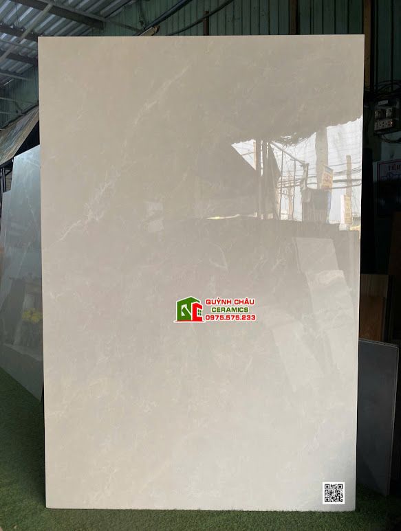 Gạch lát nền ấn độ 120x180 xám nhạt bóng kiếng