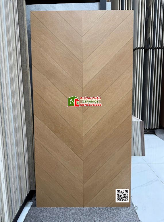 Gạch lát nền giả gỗ vân xương cá 60x120 nhập khẩu