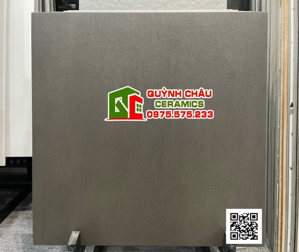 Gạch lát nền Italia 60x60 màu xám đá mờ đồng chất cao cấp 