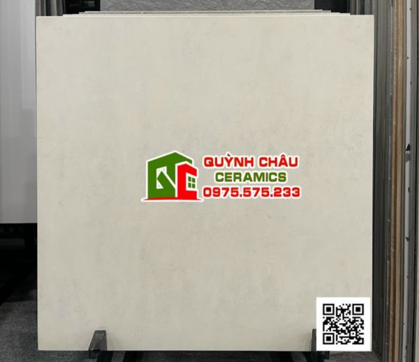 Gạch lát nền Italia 60x60 mờ màu xi măng nhạt đá đồng chất cao cấp