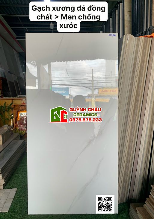 Gạch lát nền trung quốc 60x120 trắng vân men chống xước đá đồng chất Gạch lát nền trung quốc 60x120 trắng vân men chống xước đá đồng chất
