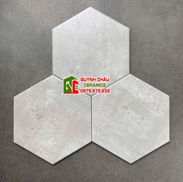 Gạch lục giác xám xi măng nhạt Gạch lục giác xám xi măng nhạt