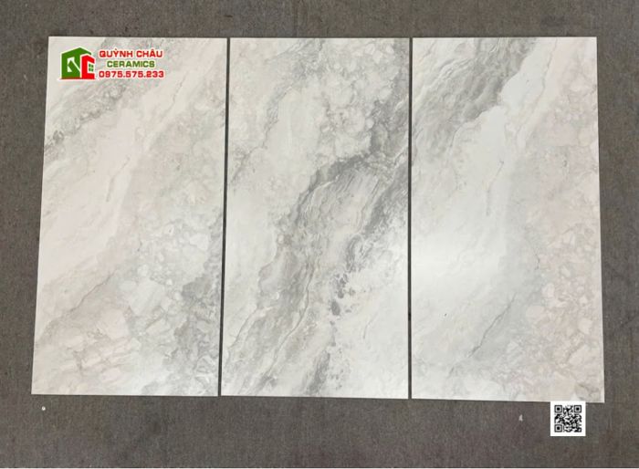 Gạch Malaysia 60x120 mờ mịn Baby Skin xám kem vân đá