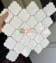 Gạch mosaic hình lồng đèn màu trắng bóng
