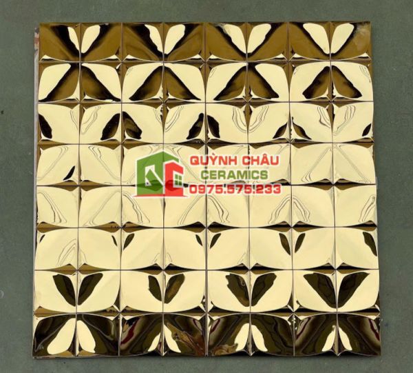 Gạch mosaic mạ vàng lấp lánh Gạch mosaic mạ vàng lấp lánh