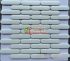 Gạch mosaic que đũa đầu tròn màu trắng mờ