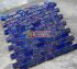 Gạch mosaic thuỷ tinh màu xanh hình chữ nhật