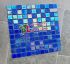 Gạch mosaic thuỷ tinh màu xanh dương