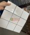 Gạch mosaic vỉ 10x10 thẻ chip màu trắng bóng