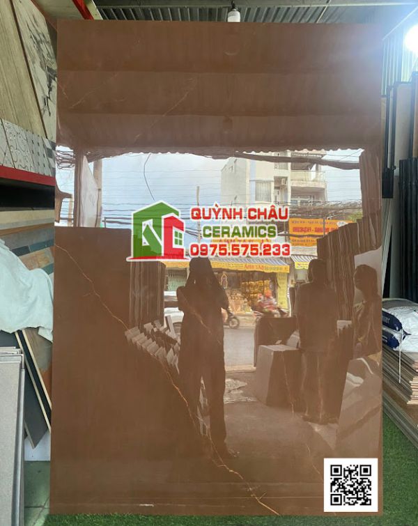 Gạch nhập khẩu ấn độ 120x180 vân đá màu nâu Camel Brown siêu bóng sang trọng Gạch nhập khẩu ấn độ 120x180 vân đá màu nâu Camel Brown siêu bóng sang trọng