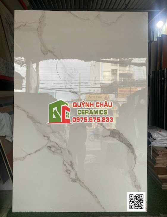 Gạch nhập khẩu cao cấp 120x180 màu trắng vân đá họa tiết xám chéo Satvario White bóng kiếng Gạch nhập khẩu cao cấp 120x180 màu trắng vân đá họa tiết xám chéo Satvario White bóng kiếng