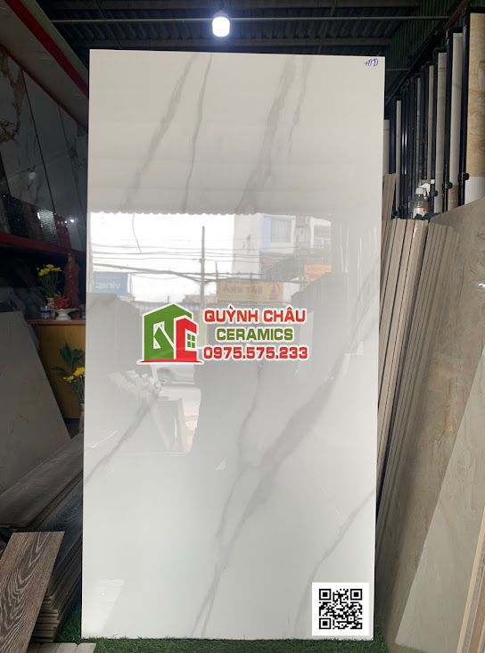 Gạch ốp lát ấn độ 80x160 trắng vân khói nhạt xám nhẹ bóng kiếng Gạch ốp lát ấn độ 80x160 trắng vân khói nhạt xám nhẹ bóng kiếng