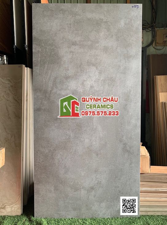 Gạch ốp lát ấn độ 80x160 xám xi măng đen đậm màu loang bê tông