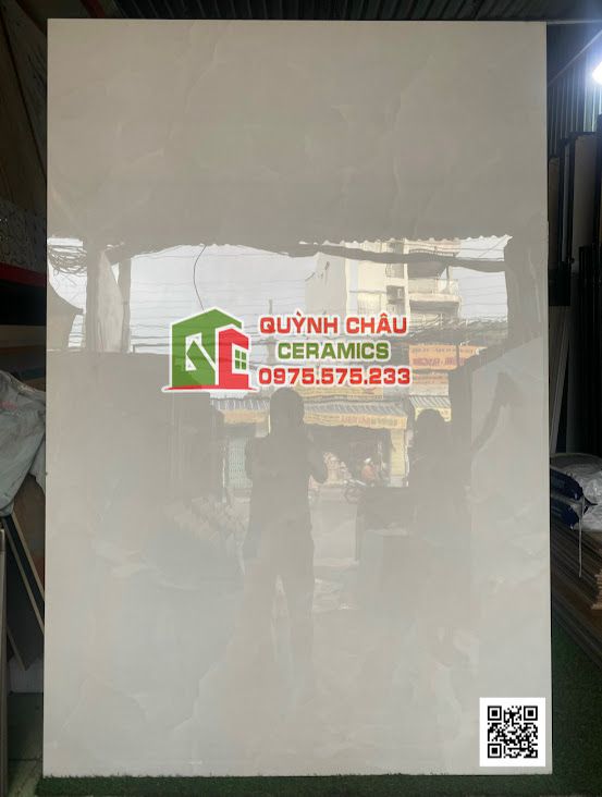 Gạch ốp lát nhập khẩu 120x180 màu trắng tinh siêu bóng vân đá nhẹ Elegen Onyx White Gạch ốp lát nhập khẩu 120x180 màu trắng tinh siêu bóng vân đá nhẹ Elegen Onyx White